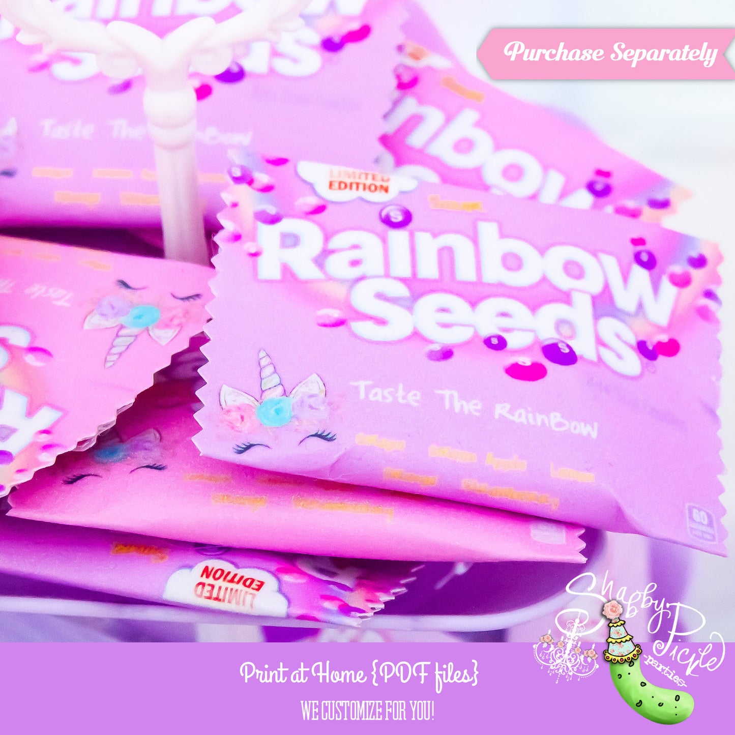 Unicorn Lashes-Airhead Candy Wrapper-Party Favor-Birthday Favor-Party Favors-Printables-Unicorn Party-Rainbow-Lashes-DOWNLOAD-PRINTABLE