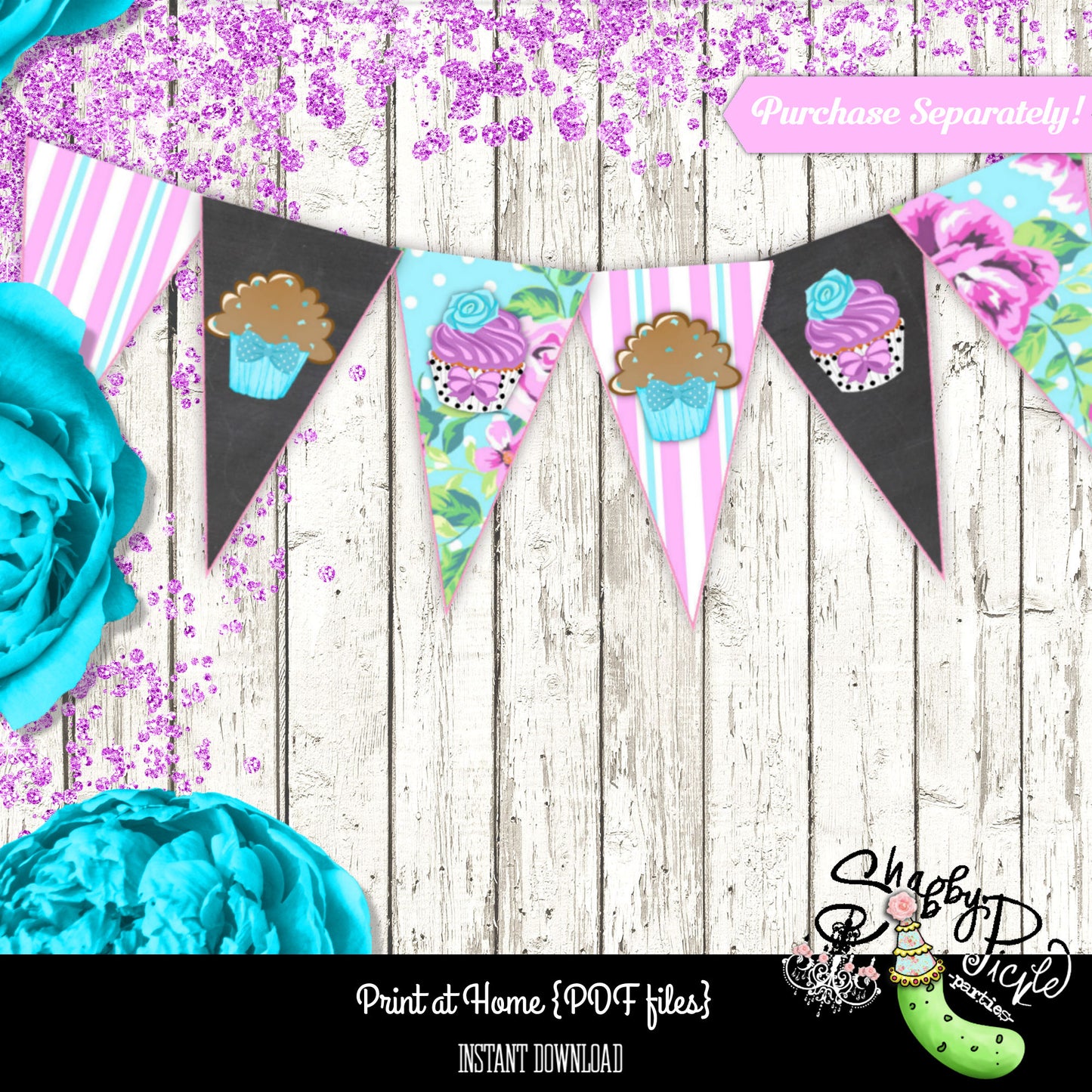 Gender Reveal-Cupcake or Stud Muffin-Cupcake Wraps & Toppers-Party Printables-New Baby Parties-Baby Shower-Digital Decor-INSTANT DOWNLOAD