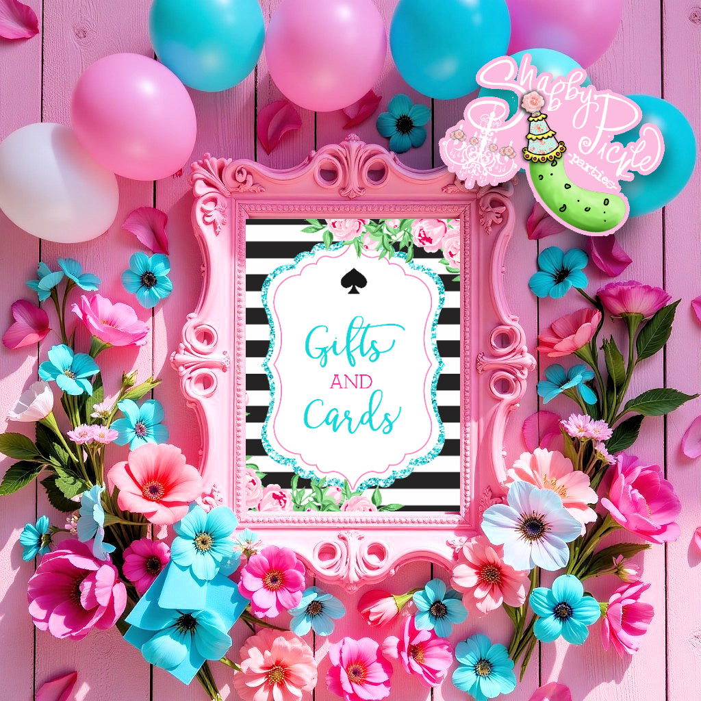 Kate Spade (2) Inspired Gifts & Cards Sign-Graduation Signs-Party Sign-Graduation Party-Grad-Graduation-Printable-INSTANT DOWNLOAD