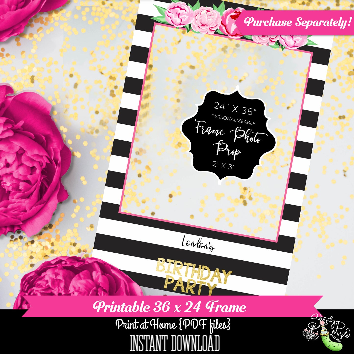 Kate Spade Birthday-Favor Tags-Birthday Party-Kate Spade Inspired-Birthday Tags-Gift Tags-Birthday Favor Tags-Printable-INSTANT DOWNLOAD