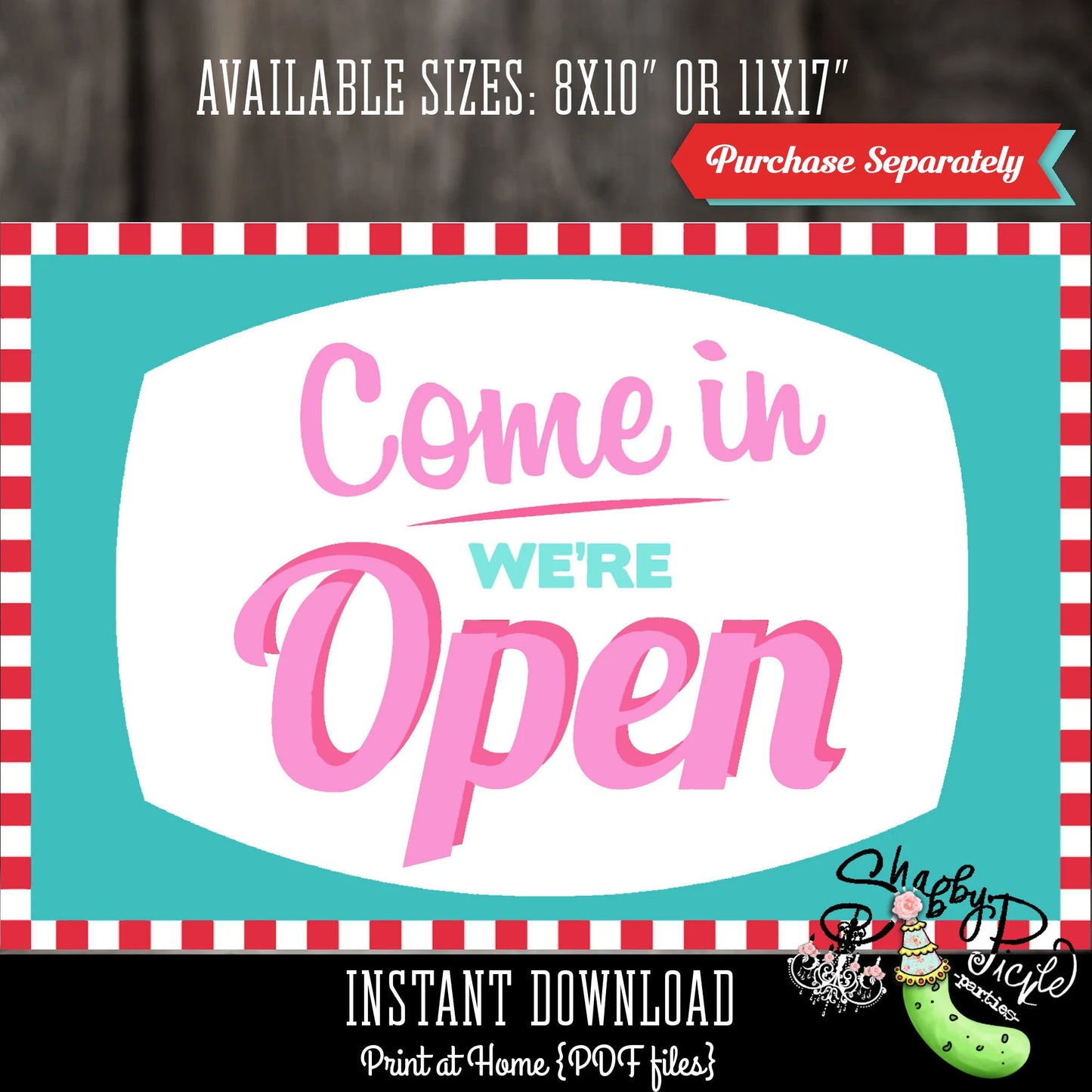 Retro Diner-We Customize with Your Name!-Retro-50's Diner-Party Printable-Boys Birthday-1950s-50s Party-Parties-Printables-DIGITAL DOWNLOAD