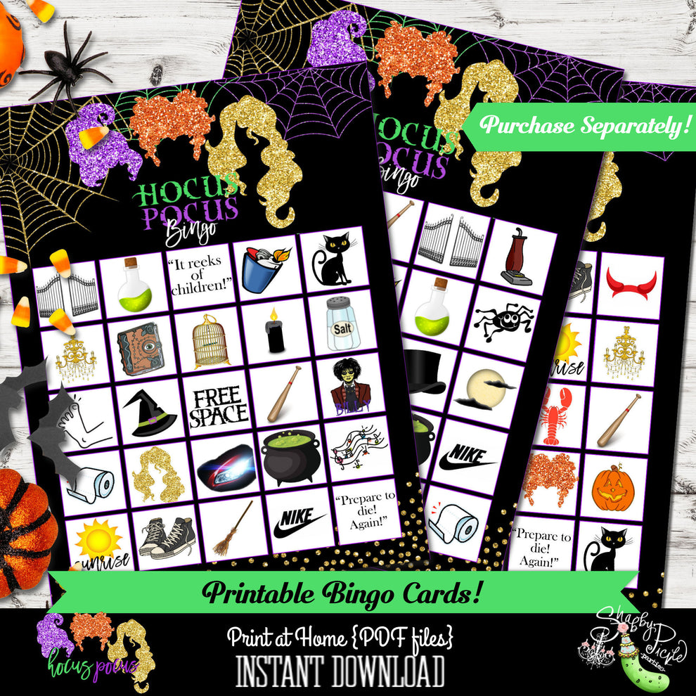 Hocus Pocus Water Bottle Labels-Printable-Halloween Water Bottle Label ...