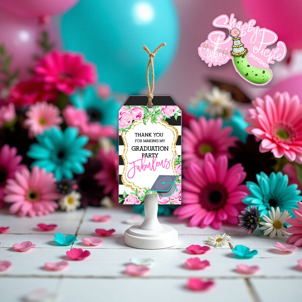 Kate Spade (2) Inspired Favor Tags-Party Tags-Gift Tags-Tags-Graduation Party-Grad-Graduation-Printable-INSTANT DOWNLOAD
