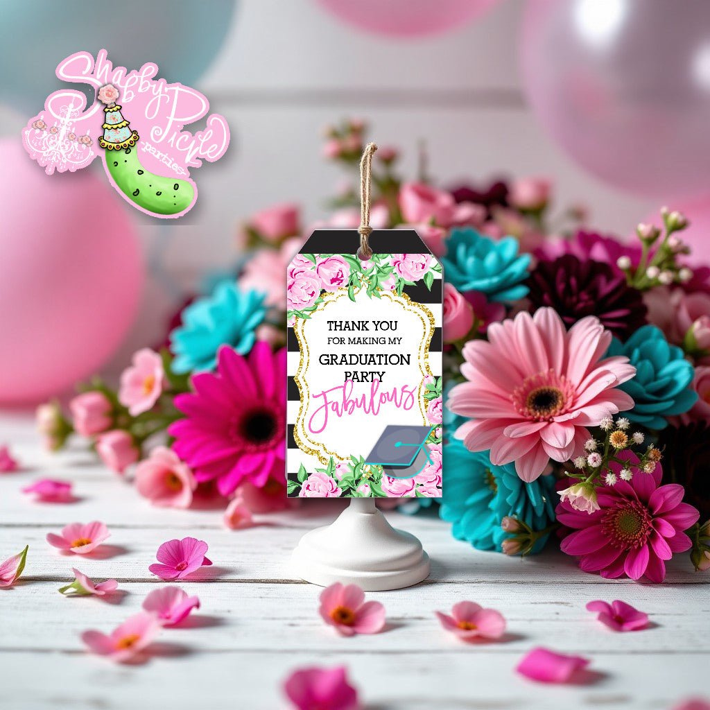 Kate Spade (2) Inspired Favor Tags-Party Tags-Gift Tags-Tags-Graduation Party-Grad-Graduation-Printable-INSTANT DOWNLOAD