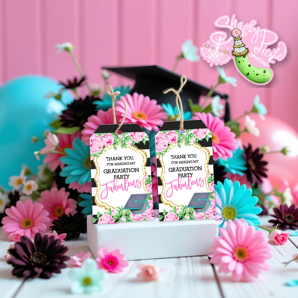 Kate Spade (2) Inspired Favor Tags-Party Tags-Gift Tags-Tags-Graduation Party-Grad-Graduation-Printable-INSTANT DOWNLOAD
