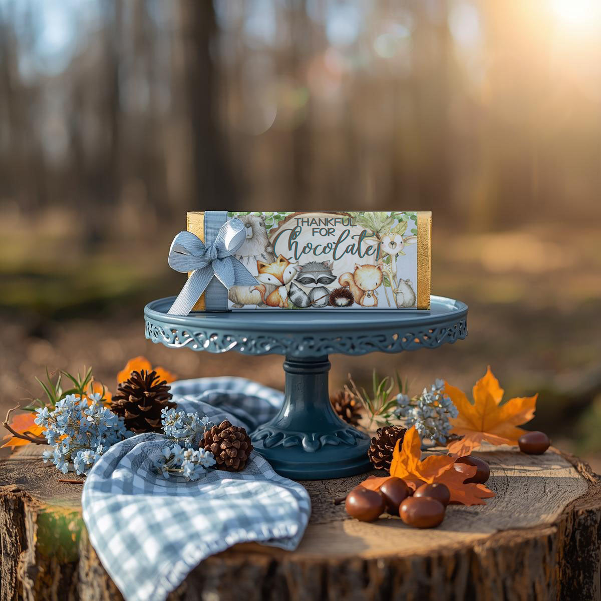 Woodland Thanksgiving-Full Party Printable-Buffet Signs-Thanksgiving Party-Water Bottle Labels-Chocolate Bar Wraps-Holiday-INSTANT DOWNLOAD