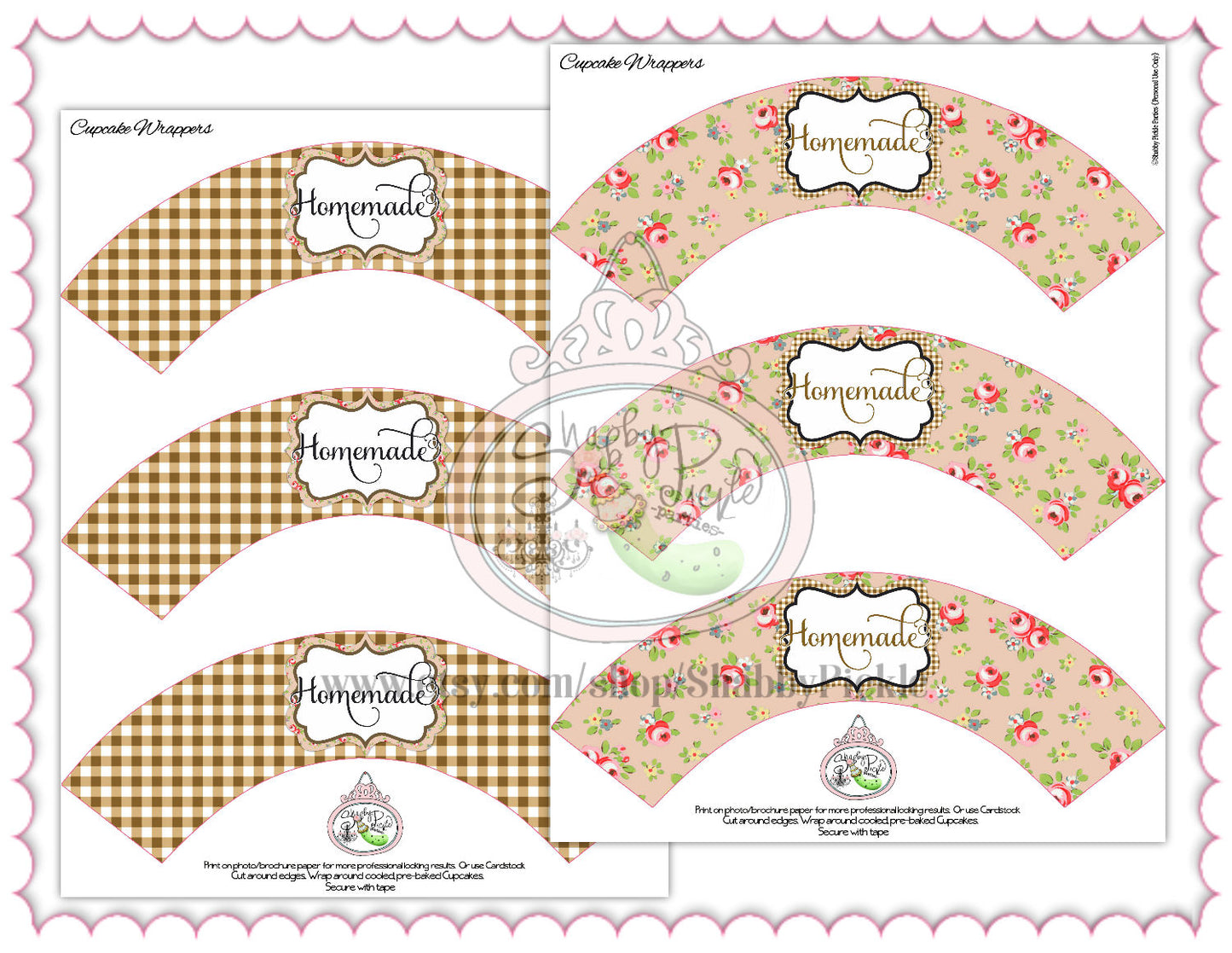 Thanksgiving-Cupcake Wrappers And Toppers-Party-Get Together-Gathering-Party Printables-Shabby Chic-Digital Decorations-INSTANT DOWNLOAD